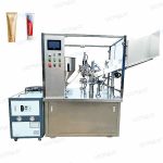 ავტომატური კრემის ლოსიონის მილების შევსების დალუქვის მანქანა წყლის ჩილერით