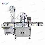 ავტომატური ხაზოვანი სერვო ერთჯერადი ბოთლის ჩაკის ხრახნიანი საფარის მანქანა