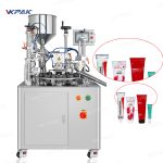 პლასტიკური ლამინირებული მილის შევსების ულტრაბგერითი დალუქვის მანქანა ნახევრად ავტომატური