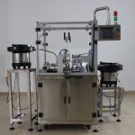 მონობლოკის პატარა წვეთოვანი ბოთლის მილის შევსების ჩამკეტი გადახურვის მანქანა