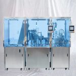 ფარმაცევტული წინასწარ შევსებული შპრიცების ასამბლეის შევსების გადახურვის მანქანა