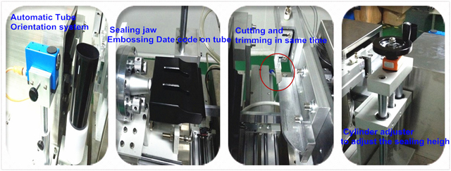 Ultrasound sealing machine for tubes ულტრაბგერითი მილის დალუქვა